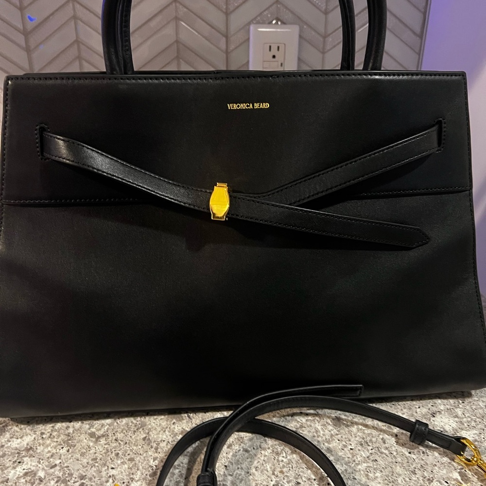 Veronica Beard Black Large Dash Bag